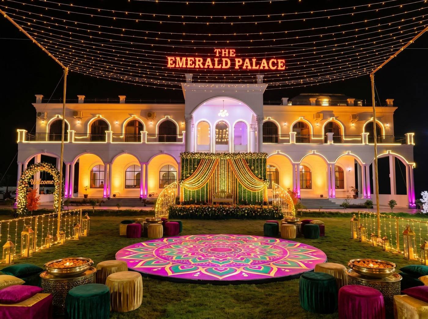 Lawn set-up for engagement function in Sehore
