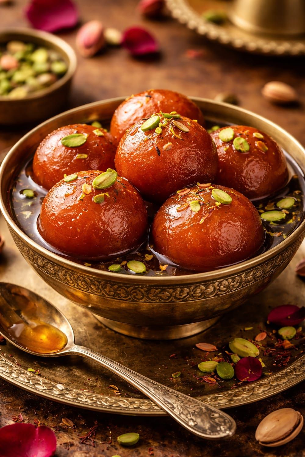 Gulab jamun dessert counter