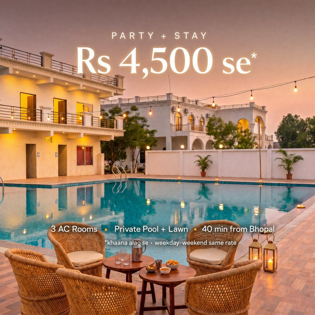 Private party offer — pool, lawn and stay from Rs 4,500 at The Emerald Palace